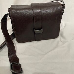 Brown Leather Shoulder Bag
